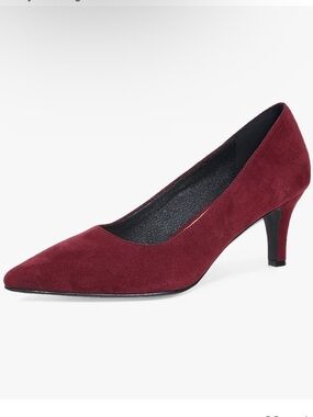 Kitten Heels for Women Closed Toe Heels 2 inch Low Heel Comfortable Pump Shoes